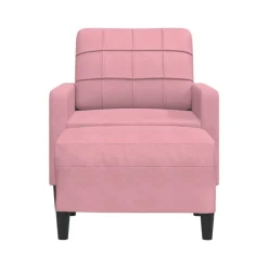 vidaXL Sofás-Sillón con taburete terciopelo 60 cm