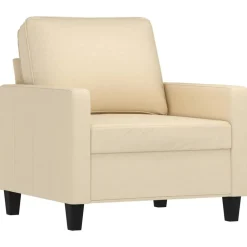 vidaXL Sofás-Sillón con taburete tela 60 cm