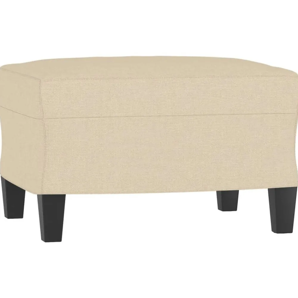 vidaXL Sofás-Sillón con taburete tela 60 cm