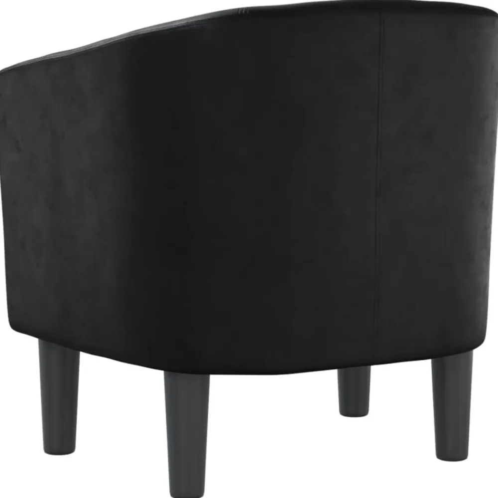vidaXL Sillas-Sillón cuero sintético