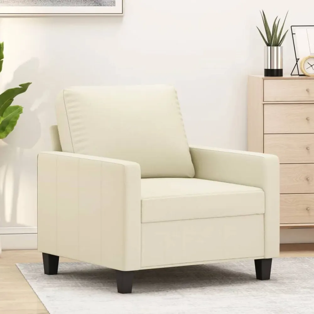 vidaXL Sofás-Sillón cuero sintético 60 cm