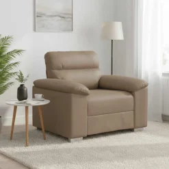 vidaXL Sofás-Sillón cuero sintético color 100x81x84 cm