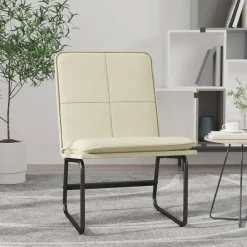 vidaXL Sillas-Sillón de cuero sintético color 54x75x76 cm