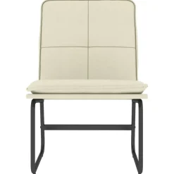 vidaXL Sillas-Sillón de cuero sintético color 54x75x76 cm