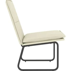 vidaXL Sillas-Sillón de cuero sintético color 54x75x76 cm