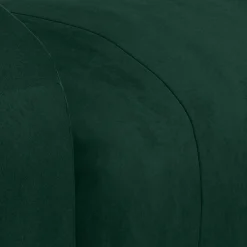 vidaXL Sillón de masaje de terciopelo Verde oscuro