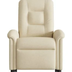 vidaXL Sillas-Sillón de masaje eléctrico reclinable elevable tela