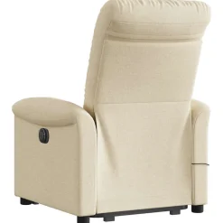 vidaXL Sillas-Sillón de masaje eléctrico reclinable elevable tela