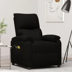 vidaXL Sillas-Sillón de masaje eléctrico tela