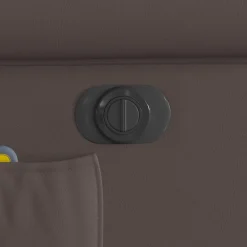 vidaXL Sillas-Sillón de masaje elevable eléctrico marrón brillante