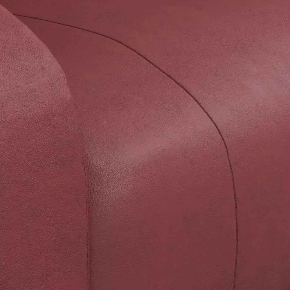 vidaXL Sillas-Sillón de masaje elevable cuero sintético rojo tinto