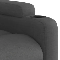 vidaXL Sillas-Sillón de masaje eléctrico reclinable elevable tela