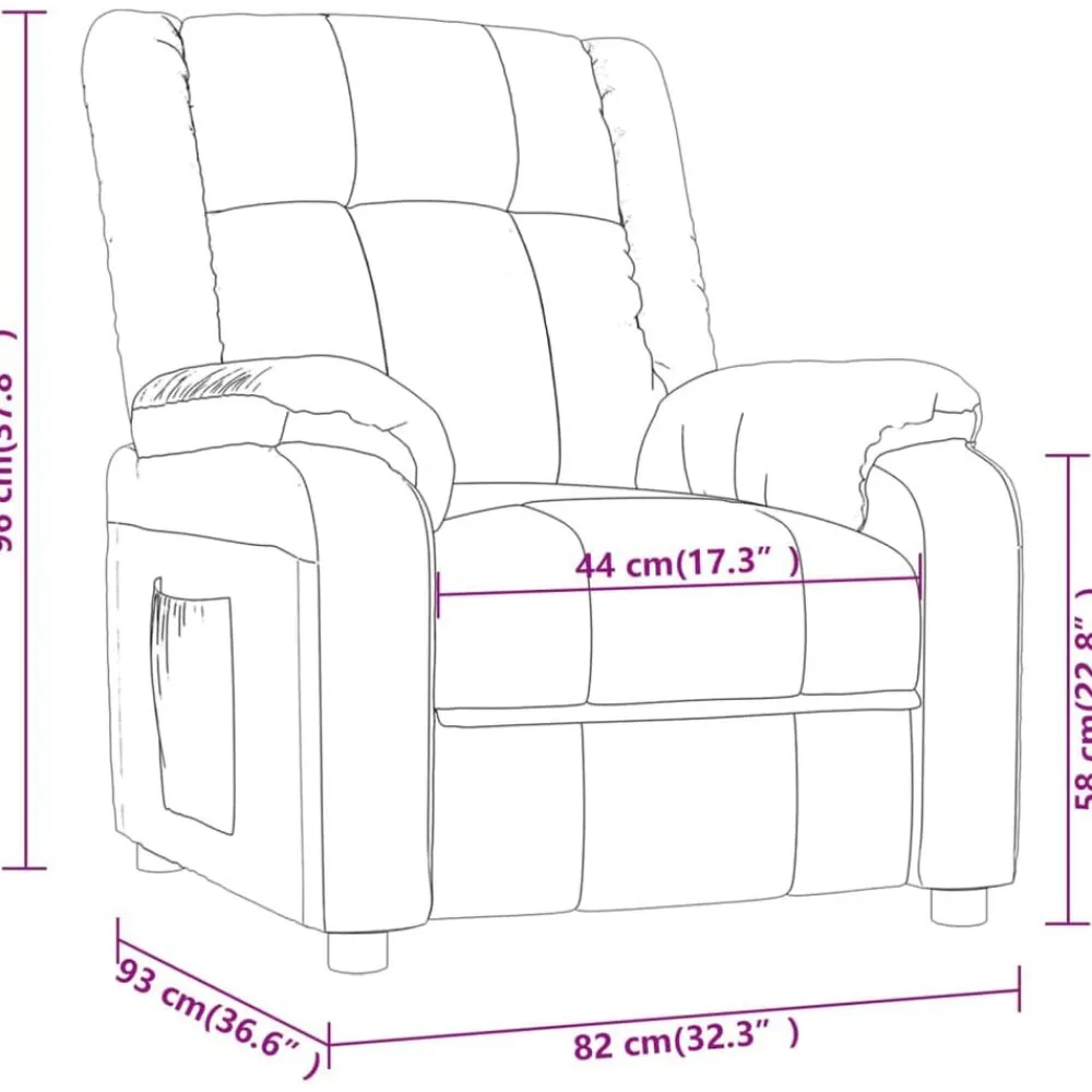 vidaXL Sillón de masaje eléctrico tela Gris oscuro Best