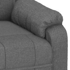 vidaXL Sillón de masaje eléctrico tela Gris oscuro Best