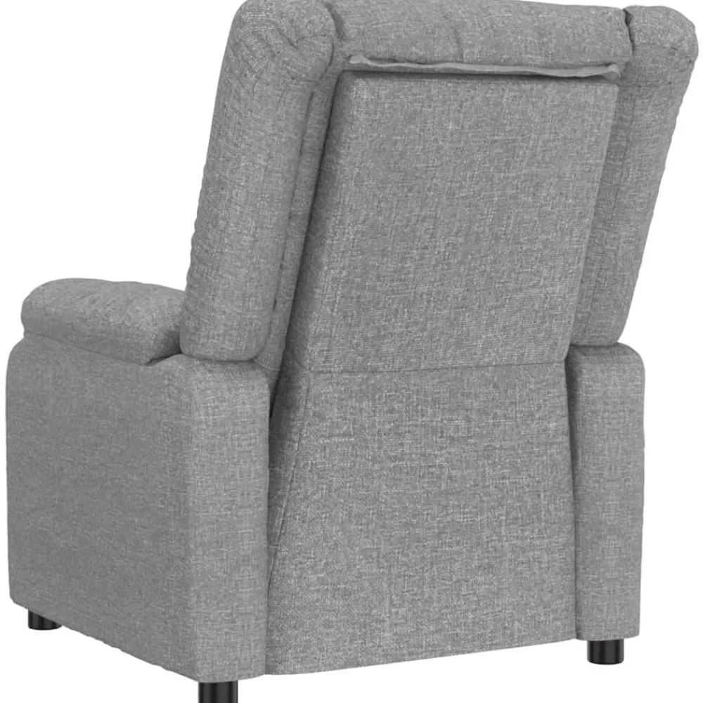 vidaXL Sillas-Sillón de masaje eléctrico tela