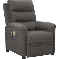 vidaXL Sillas-Sillón de masaje eléctrico tela