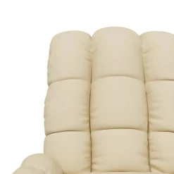 vidaXL Sillón de masaje elevable tela color Crema New