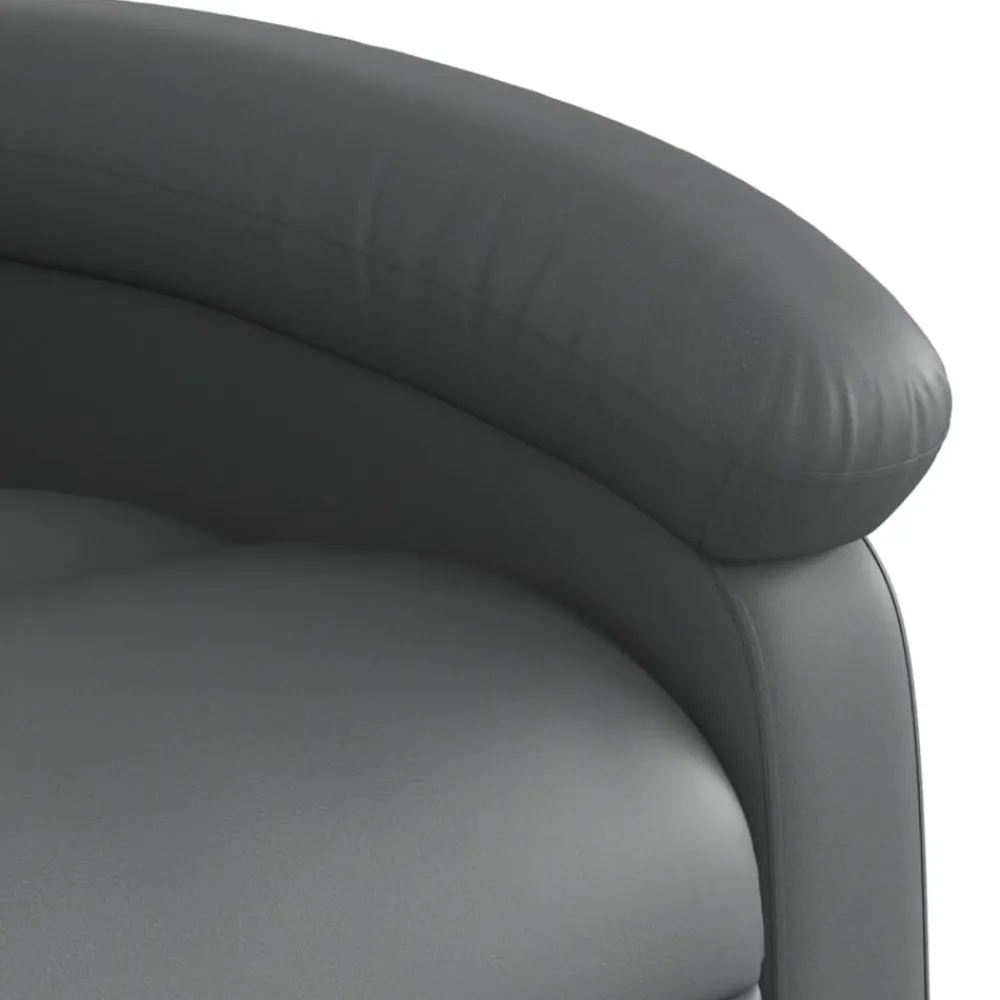 vidaXL Sillas-Sillón de masaje elevable eléctrico cuero sintético