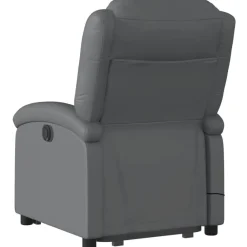vidaXL Sillas-Sillón de masaje elevable eléctrico cuero sintético