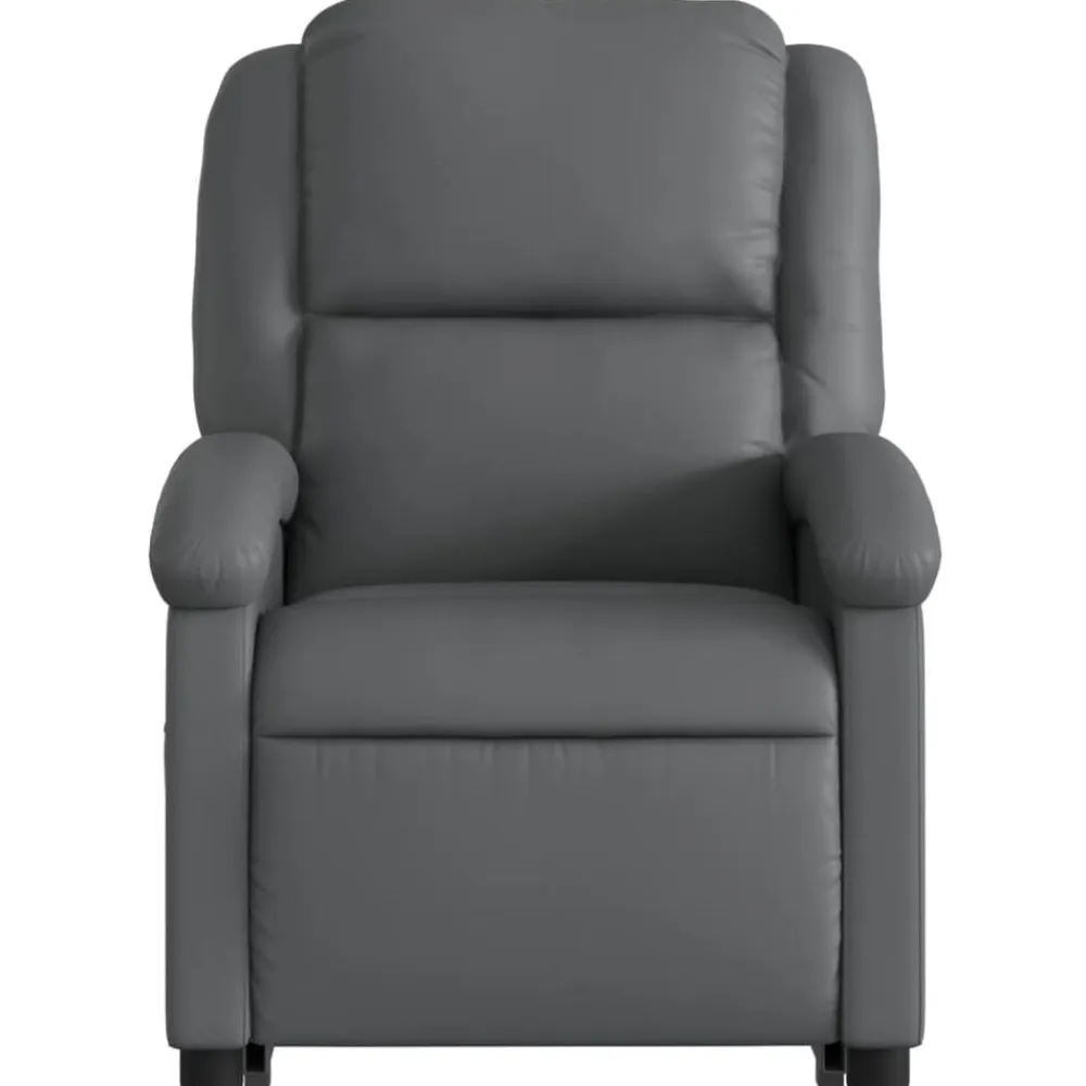 vidaXL Sillas-Sillón de masaje elevable eléctrico cuero sintético