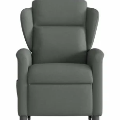vidaXL Sillón de masaje eléctrico reclinable elevable tela Gris oscuro Online