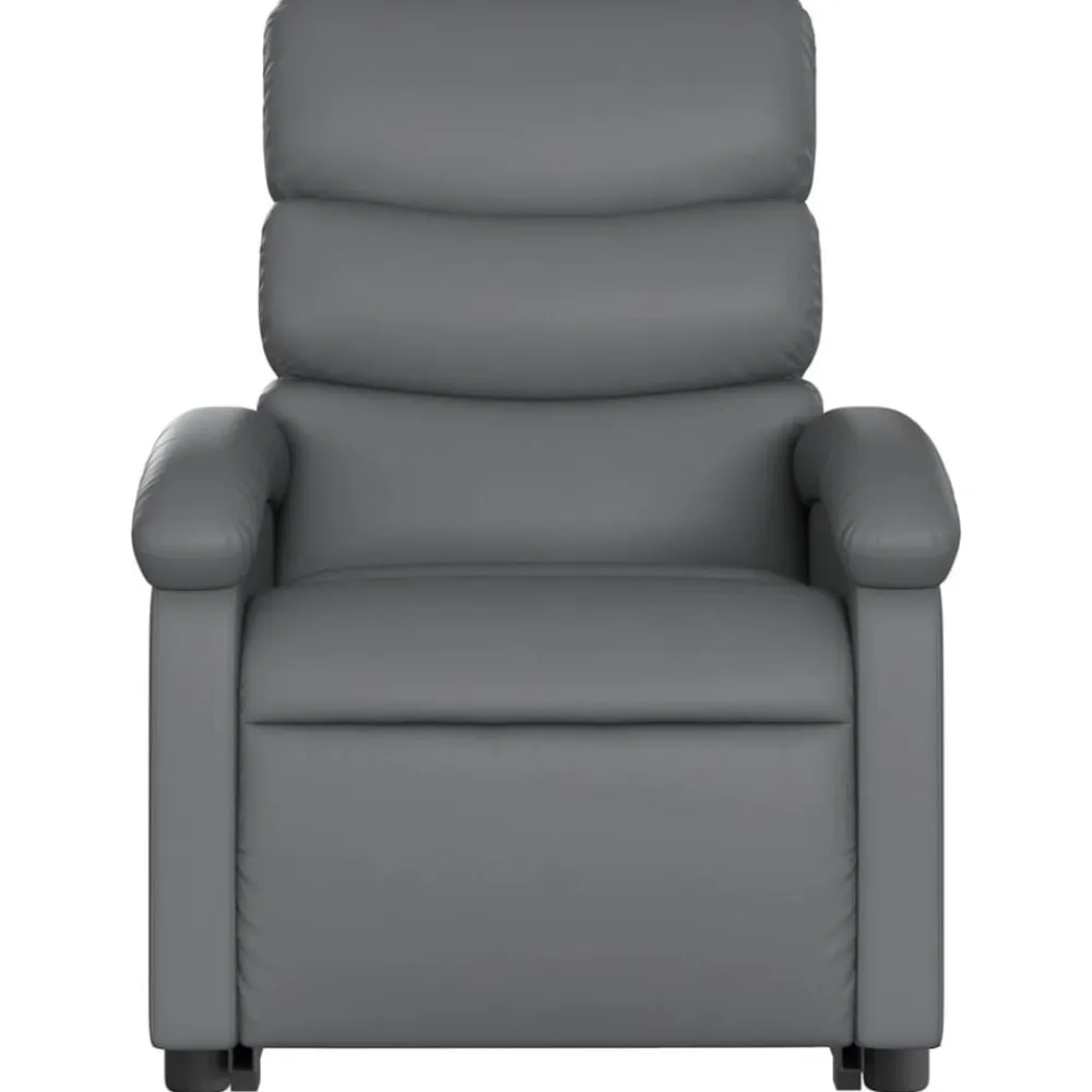 vidaXL Sillas-Sillón de masaje elevable eléctrico cuero sintético