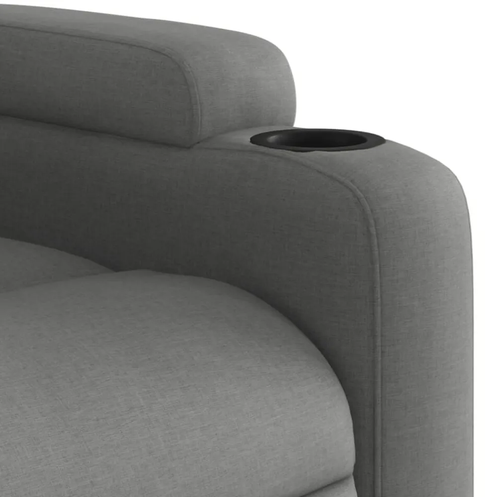 vidaXL Sillas-Sillón de masaje eléctrico reclinable elevable tela