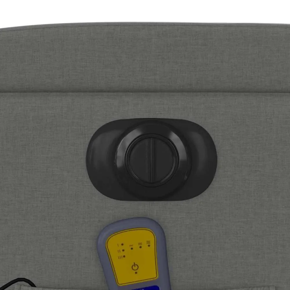 vidaXL Sillas-Sillón de masaje eléctrico reclinable elevable tela