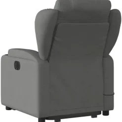 vidaXL Sillas-Sillón de masaje eléctrico reclinable elevable tela