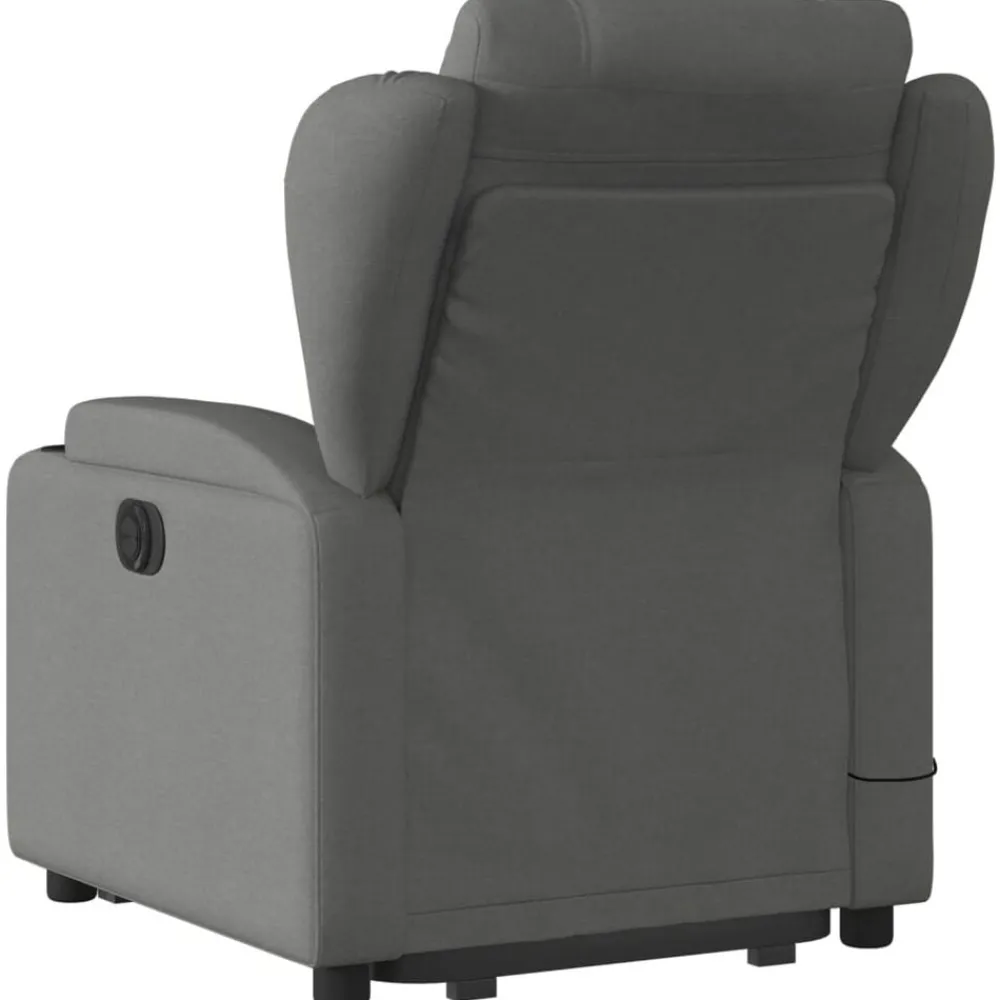 vidaXL Sillas-Sillón de masaje eléctrico reclinable elevable tela