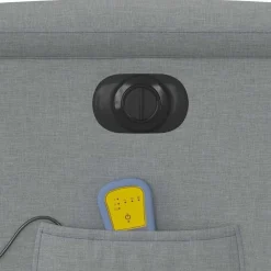 vidaXL Sillas-Sillón de masaje eléctrico reclinable elevable tela