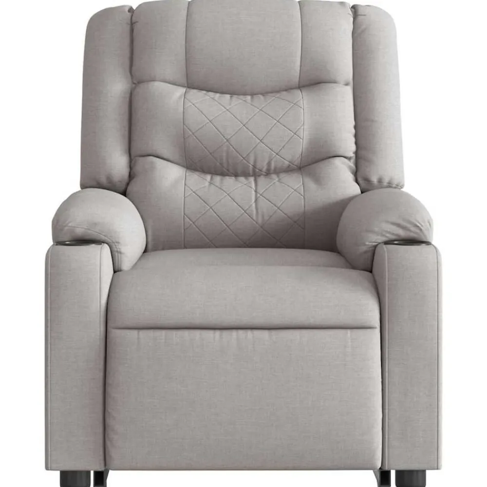 vidaXL Sillas-Sillón de masaje eléctrico reclinable elevable tela
