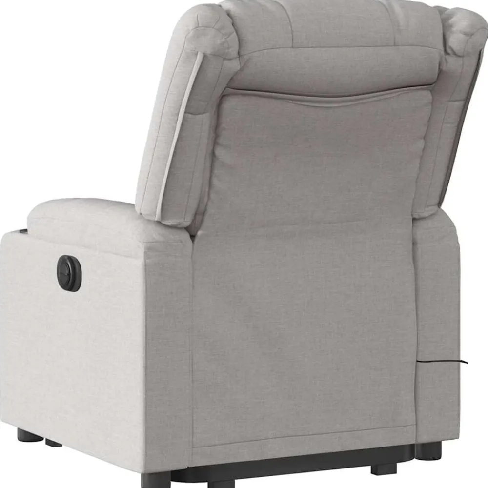 vidaXL Sillas-Sillón de masaje eléctrico reclinable elevable tela