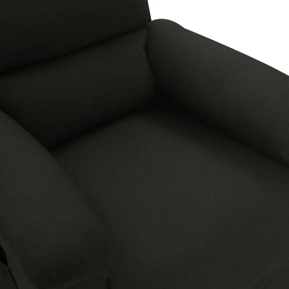 vidaXL Sillón de masaje elevable tela Negro Best