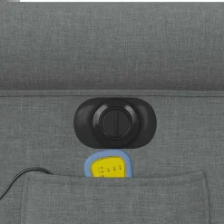 vidaXL Sillón de masaje eléctrico reclinable elevable tela Gris oscuro Sale