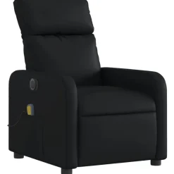 vidaXL Sillas-Sillón de masaje reclinable eléctrico cuero sintético