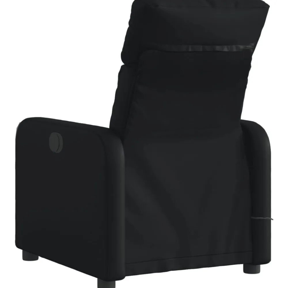 vidaXL Sillas-Sillón de masaje reclinable eléctrico cuero sintético