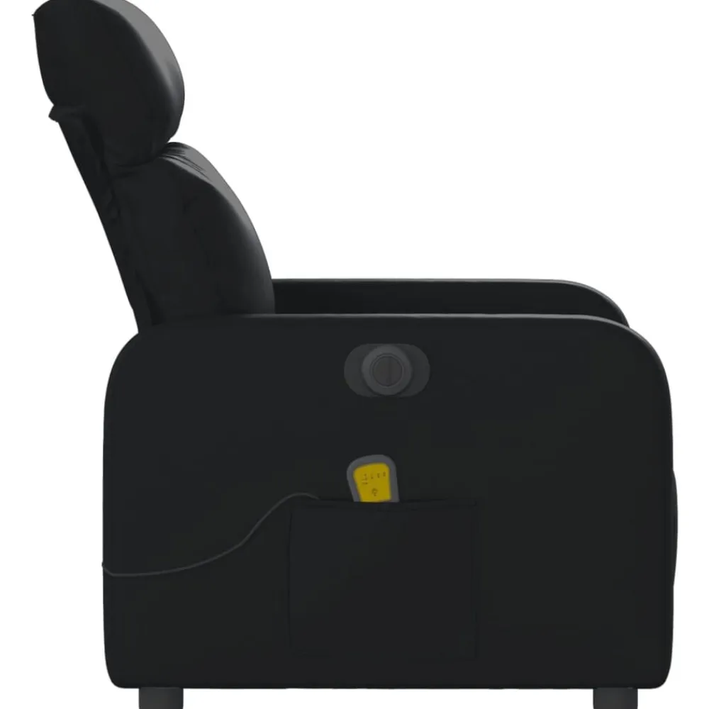vidaXL Sillas-Sillón de masaje reclinable eléctrico cuero sintético