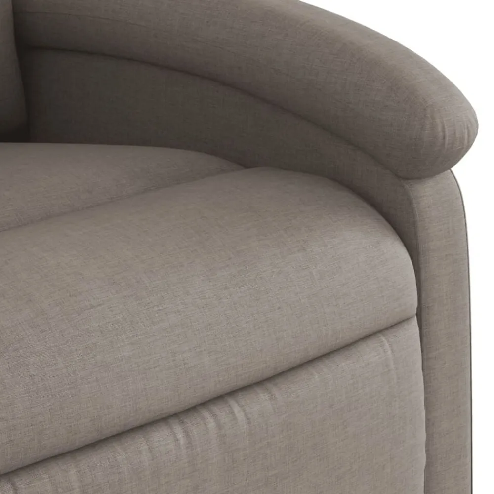 vidaXL Sillas-Sillón de masaje reclinable de tela gris