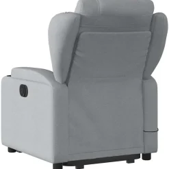 vidaXL Sillas-Sillón de masaje reclinable de pie de tela