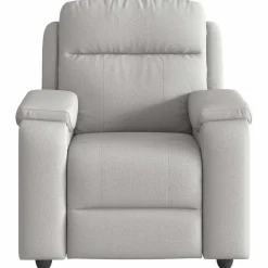 vidaXL Sillón de masaje reclinable de tela gris nube Best