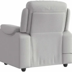 vidaXL Sillón de masaje reclinable de tela gris nube Best