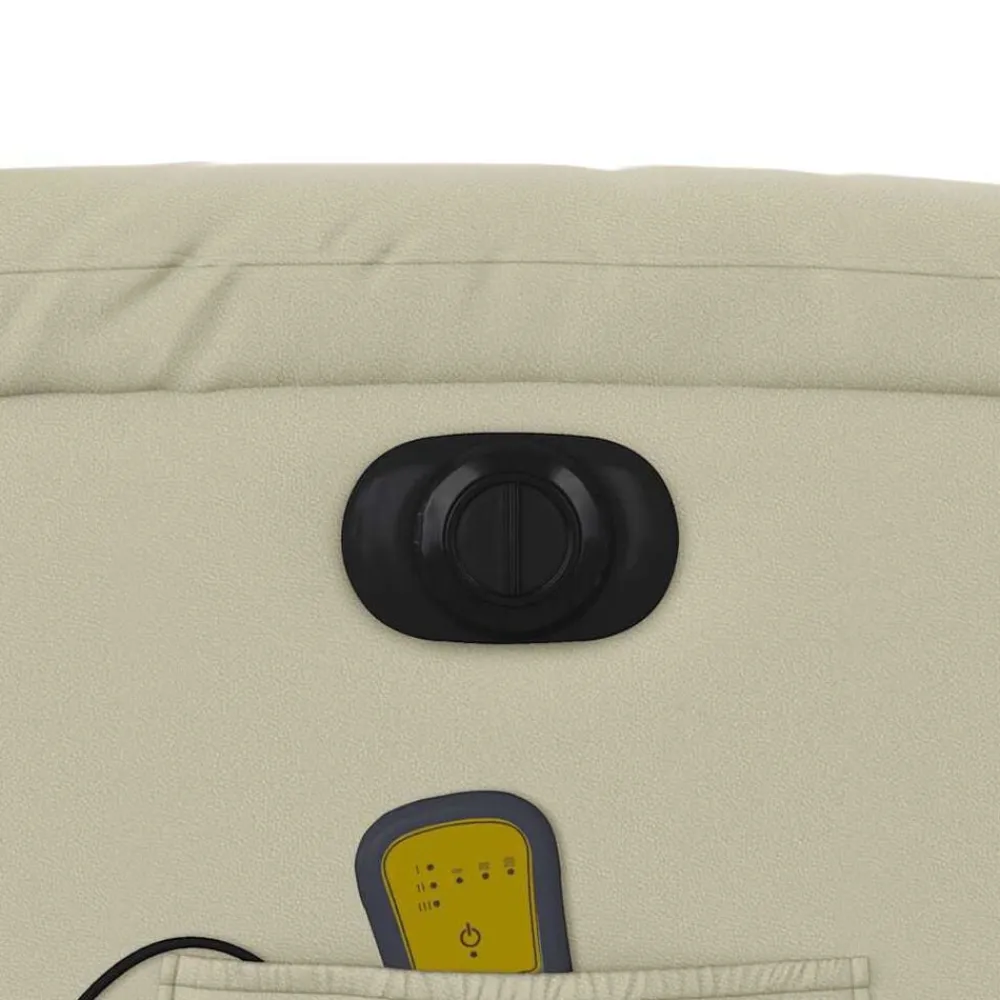 vidaXL Sillas-Sillón de masaje reclinable eléctrico cuero sintético