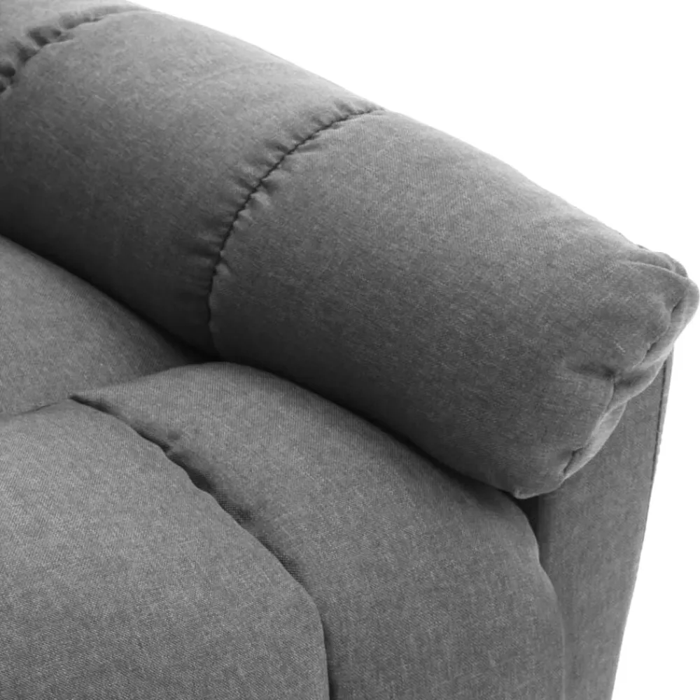 vidaXL Sillón de masaje reclinable de tela Gris claro Sale