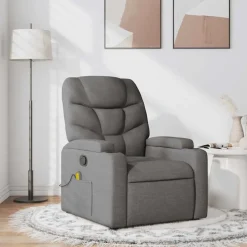 vidaXL Sillas-Sillón de masaje reclinable de tela