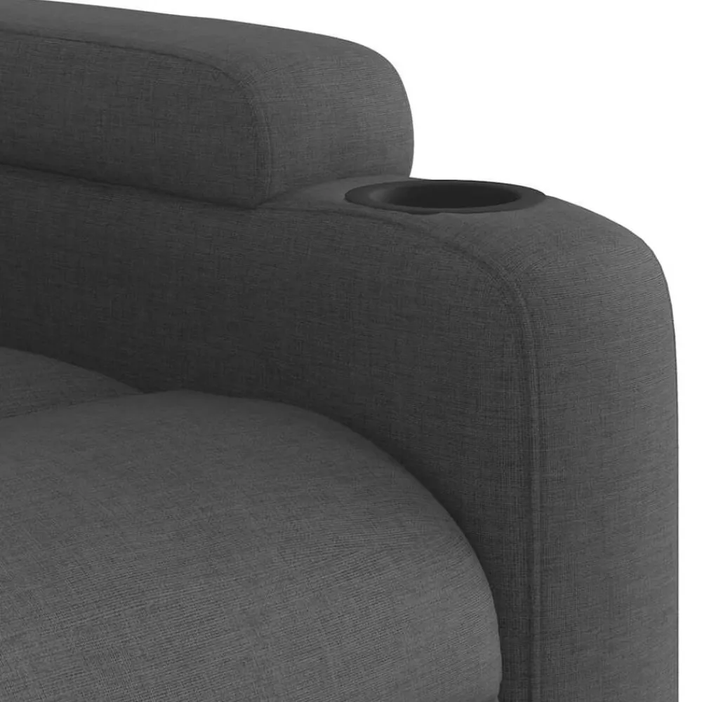 vidaXL Sillas-Sillón de masaje reclinable de tela