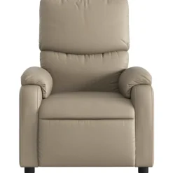 vidaXL Sillas-Sillón de masaje reclinable cuero sintético color