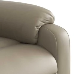 vidaXL Sillas-Sillón de masaje reclinable cuero sintético color