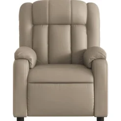 vidaXL Sillón de masaje reclinable cuero sintético color Capuchino Hot