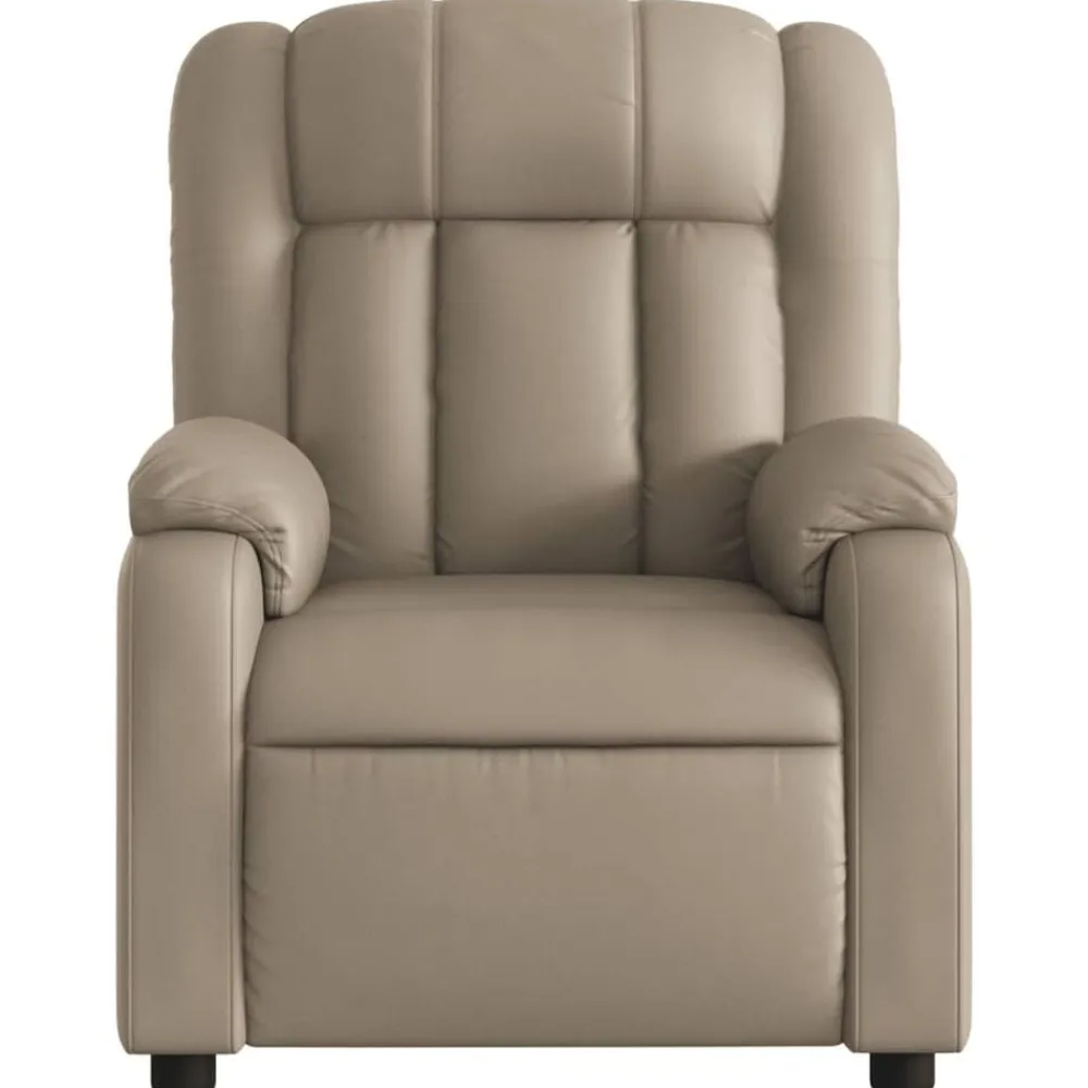 vidaXL Sillón de masaje reclinable cuero sintético color Capuchino Hot